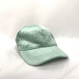 ASOS Seafoam Green Velvet Baseball Hat